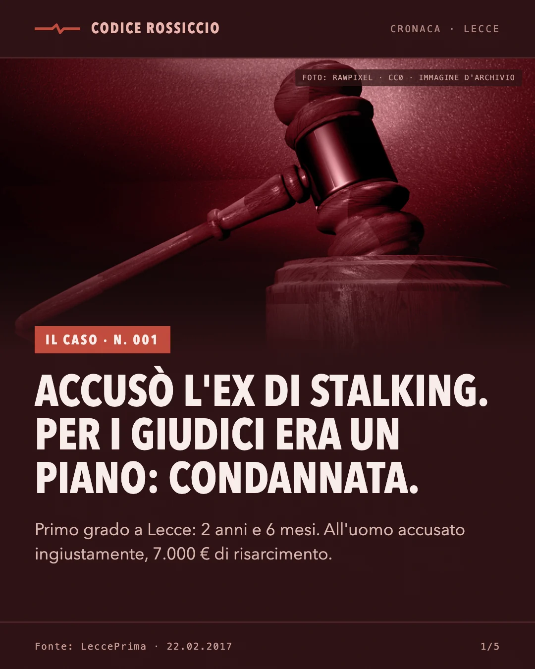 Copertina del fascicolo 001